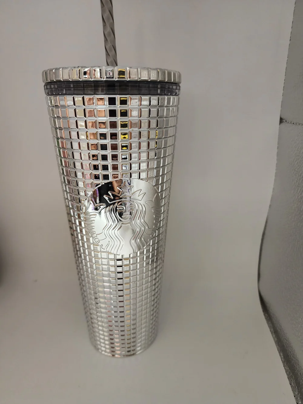 Starbucks Silver Mosaic Stainless Tumbler - Silver